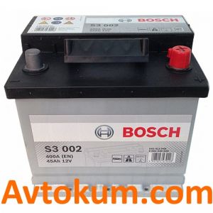 Купити авто акумулятор Bosch s3 6СТ-45 R+ Євро: Київ, Україна