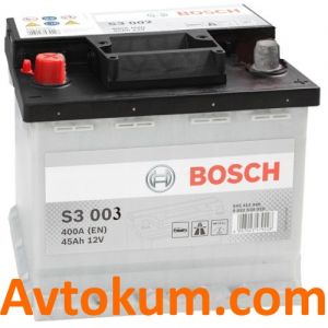 Купити авто акумулятор Bosch s3 6СТ-45 L+ Київ, Україна