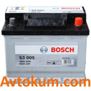 Купити авто акумулятор Bosch s3 6СТ-56 R+ Євро: Київ, Україна