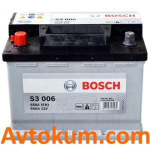 Купити авто акумулятор Bosch s3 6СТ-56 L+ Київ, Україна