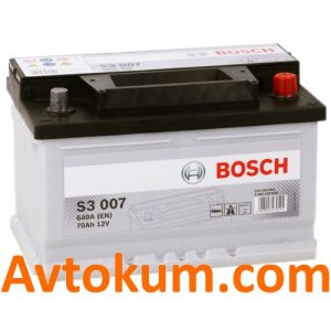 Купити авто акумулятор Bosch s3 6СТ-70 R+ Н Євро: Київ, Україна