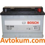 Акумулятор Bosch S3 6СТ-70 R+ 0092S30080