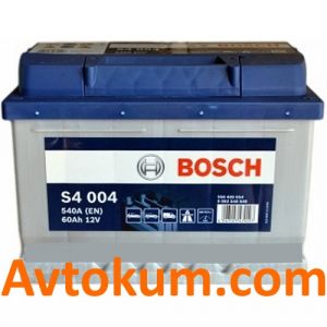 Купити авто акумулятор Bosch s4 6СТ-60 R+ Н Євро: Київ, Україна