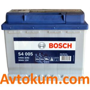 Купити авто акумулятор Bosch s4 6СТ-60 R+ Євро: Київ, Україна
