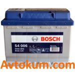 Акумулятор Bosch S4 6СТ-60 L+ 0092S40060