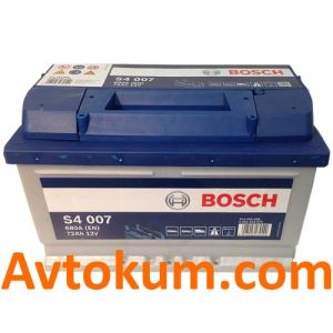 Купити авто акумулятор Bosch s4 6СТ-72 R+ Н Євро: Київ, Україна