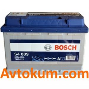 Купити авто акумулятор Bosch s4 6СТ-74 L+: Київ, Україна