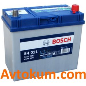 Купити авто акумулятор Bosch s4 6СТ-45 R+ Євро: Київ, Україна