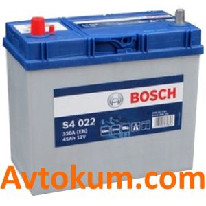 Купити авто акумулятор Bosch s4 6СТ-45 L+ Київ, Україна