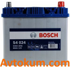 Купити авто акумулятор Bosch s4 6СТ-60 R+ Євро: Київ, Україна