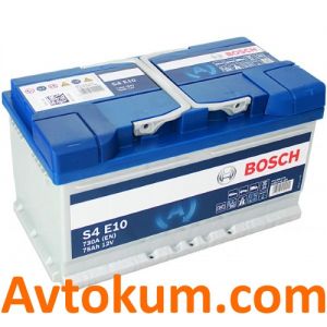 Купити авто акумулятор Bosch EFB 6СТ-75 R+ Євро: Київ, Україна