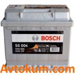 Акумулятор Bosch S5 6СТ-63 L+ 0092S50060