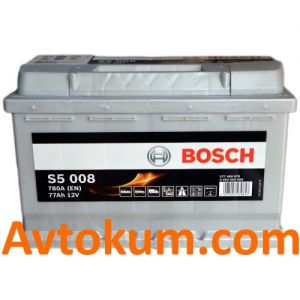 Купити авто акумулятор Bosch s5 6СТ-77 R+ Євро: Київ, Україна