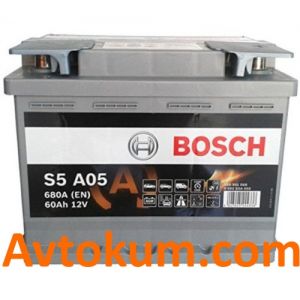 Купити авто акумулятор Bosch AGM 6СТ-60 R+ Євро Київ, Україна