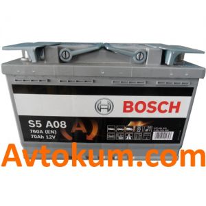 Купити авто акумулятор Bosch AGM 6СТ-70 R+ Євро Київ, Україна