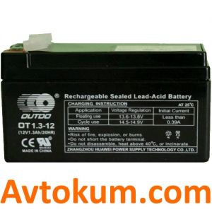 Купити промисловий тяговий акумулятор Outdo 1,3 R+ Київ, Україна