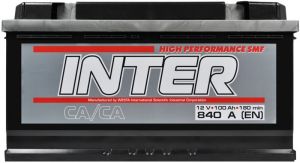 Купити авто акумулятор INTER Standart 100 R+ Київ, Україна