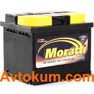 Купити авто акумулятор Moratti kamina 6СТ-55-А3E R+ 5 550 060 055 Київ, Україна