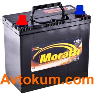 Купити авто акумулятор Moratti JIS 6СТ-50-А3 L+ 550.024/051.033 Київ, Україна