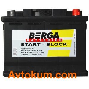 Купити авто акумулятор Berga 56 R+ Київ, Україна