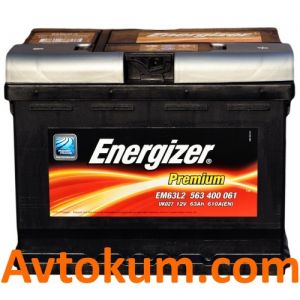 Купити авто акумулятор Energizer Premium 63 R+ EM63L3 Київ, Україна
