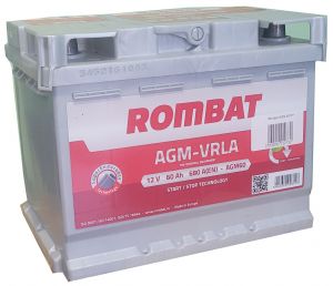 Купити авто акумулятор Rombat 6СТ-60 R+ AGM Stop & Go Київ, Україна