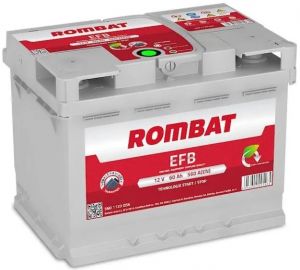 Купити авто акумулятор Rombat 6СТ-60 R+ EFB Stop & Go Київ, Україна