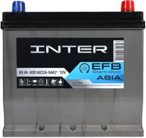 Купити авто акумулятор INTER  EFB 65 R+ Азия Київ, Україна