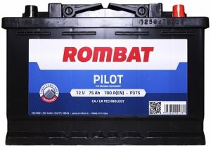 Купити авто акумулятор Rombat 6СТ-75 R+ Pilot Київ, Україна