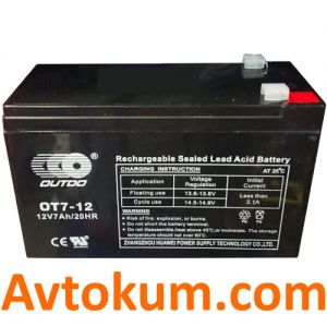 Купити промисловий акумулятор Outdo 7 L+ Київ, Україна