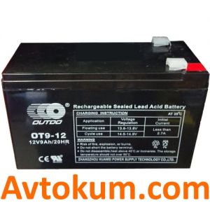 Купити промисловий акумулятор Outdo 9 L+ Київ, Україна