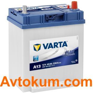 Купити авто акумулятор Varta Blue Dynamic A13, 40 АЧ R+ Київ, Україна