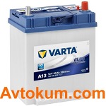 Акумулятор Varta Blue Dynamic 40 R+ A13 540125033