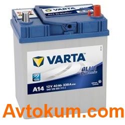 Купити авто акумулятор Varta Blue Dynamic A14. 40 АЧ R+ Київ, Україна