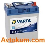 Акумулятор Varta Blue Dynamic 40 R+ A14 540126033