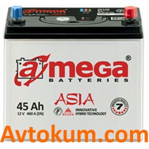 Купити акумулятор A-mega (Азія) 6СТ-45-А3E R+ Київ, Україна