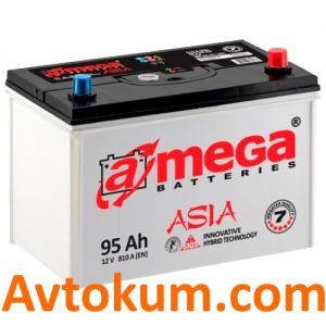 Купити авто акумулятор A-mega (Азія) 6СТ-95-А3E R+ Київ, Україна
