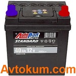 Акумулятор Autopart Standart azia 6СТ-40-А3E R+