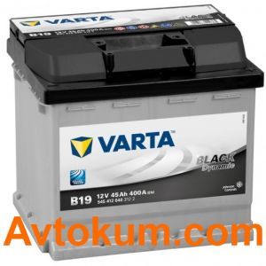 Купити авто акумулятор Varta Black Dynamic B19. 45 АЧ R+ Київ, Україна
