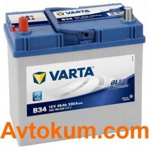 Купити авто акумулятор Varta Blue Dynamic B34. 45 АЧ L+ Київ, Україна