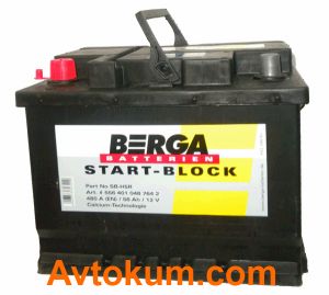 Купити авто акумулятор Berga 56 L+ Київ, Україна