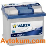Акумулятор Varta Blue Dynamic 52 R+ C22 552400047