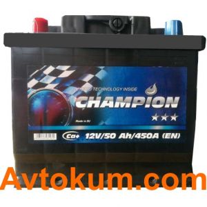 Купити акумулятор Champion Black 6СТ-50-А3 L+ Київ, Україна