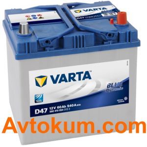 Купити авто акумулятор Varta Blue Dynamic D47. 60 АЧ R+ Київ, Україна