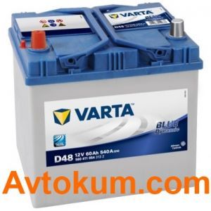 Купити авто акумулятор Varta Blue Dynamic D48. 60 АЧ L+ Київ, Україна