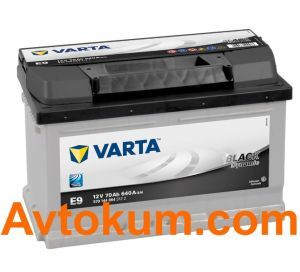 Купити авто акумулятор Varta Black Dynamic E9. 70 АЧ R+ Київ, Україна