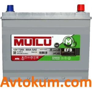 Купити авто акумулятор Mutlu EFB Turkey 72 R+ Київ, Україна