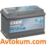 Акумулятор Exide Premium 6СТ-72-А3E R+