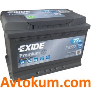 Купити авто акумулятор Exide Premium 6СТ-77-А3E R+ Київ, Україна