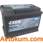 Акумулятор Exide Premium 6СТ-77-А3E R+